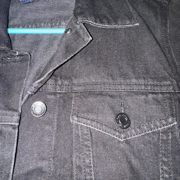 GAP - Black Denim Jacket (NEW) w/ 6 Pockets - Picture 5 of 6